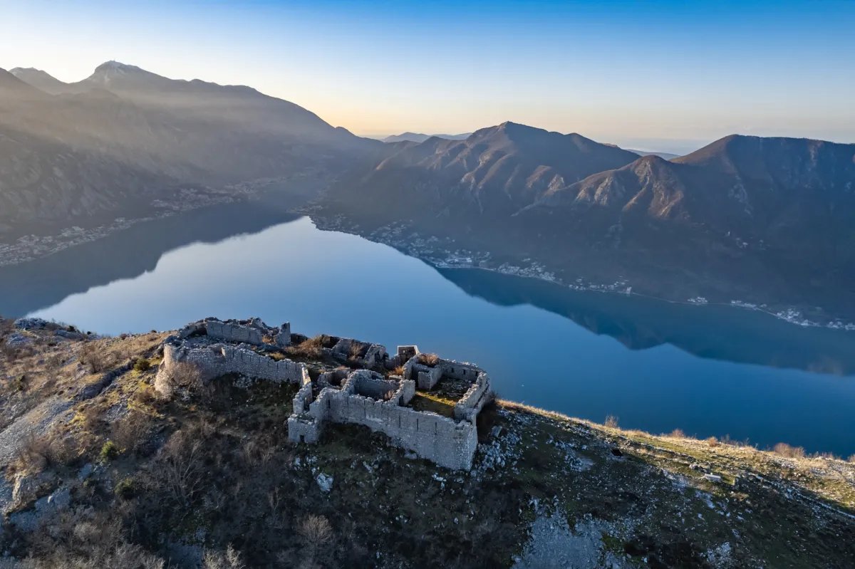 Saint Andrija Fortress above the Bay of Kotor